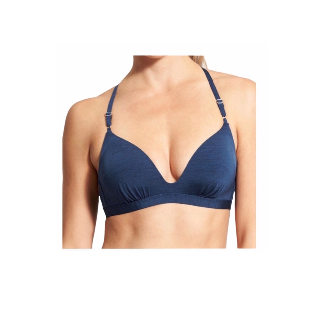Athleta Aqualuxe Molded Cup Strappy Bikini Top